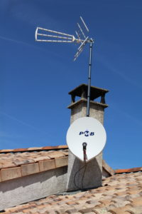 installation d'une antenne TV et d'une parabole